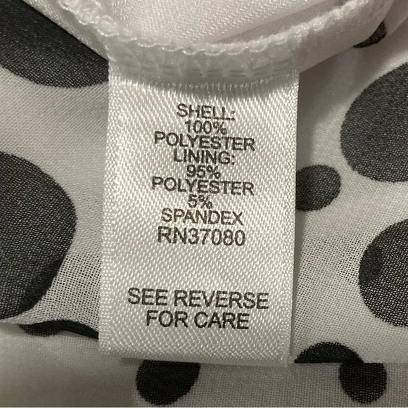 Cato Black and White Dolman Sleeve Blouse - Picture 5 of 8